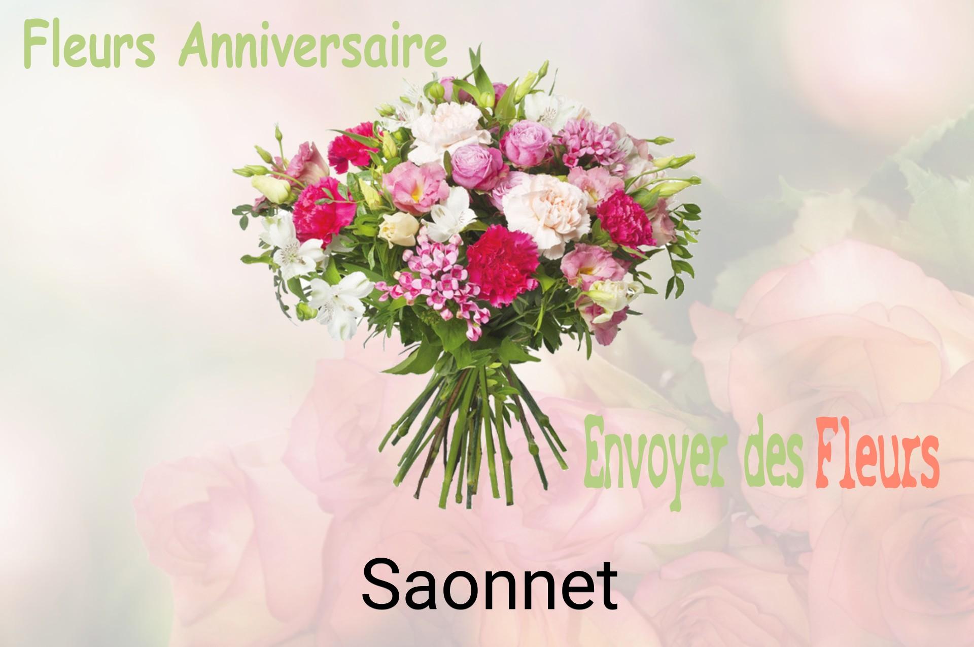 Bouquet de fleurs d’anniversaire livré à Saonnet